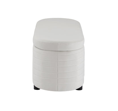 White Velvet Multi-Functional Storage Bench