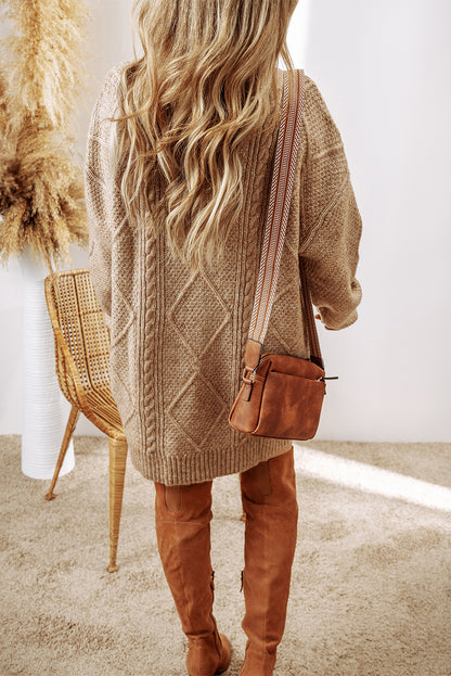 Knit Loose Fit Sweater Dress