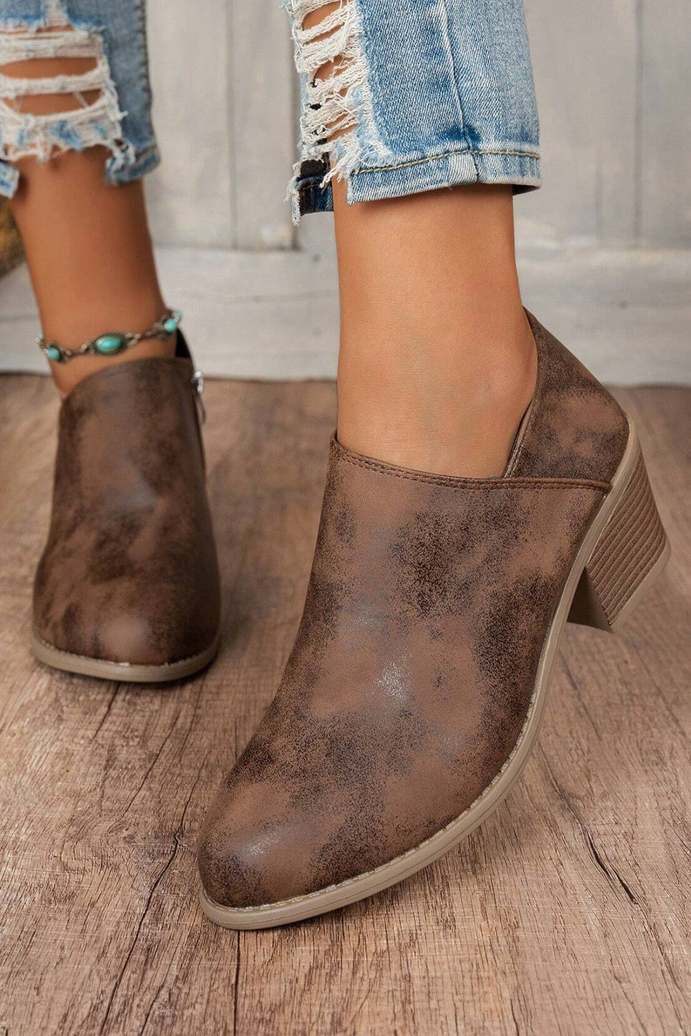 Suede Casual Ankle Boots