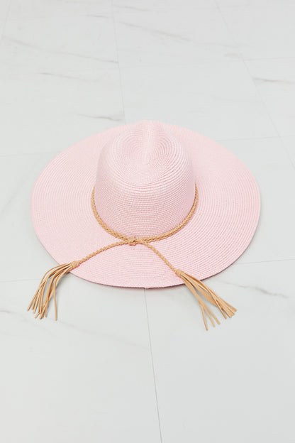 Pink Route To Paradise Straw Hat