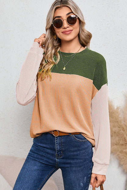 Corduroy Long Sleeve Top