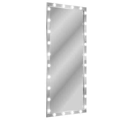 Silver Hollywood LED Full Body Mirror