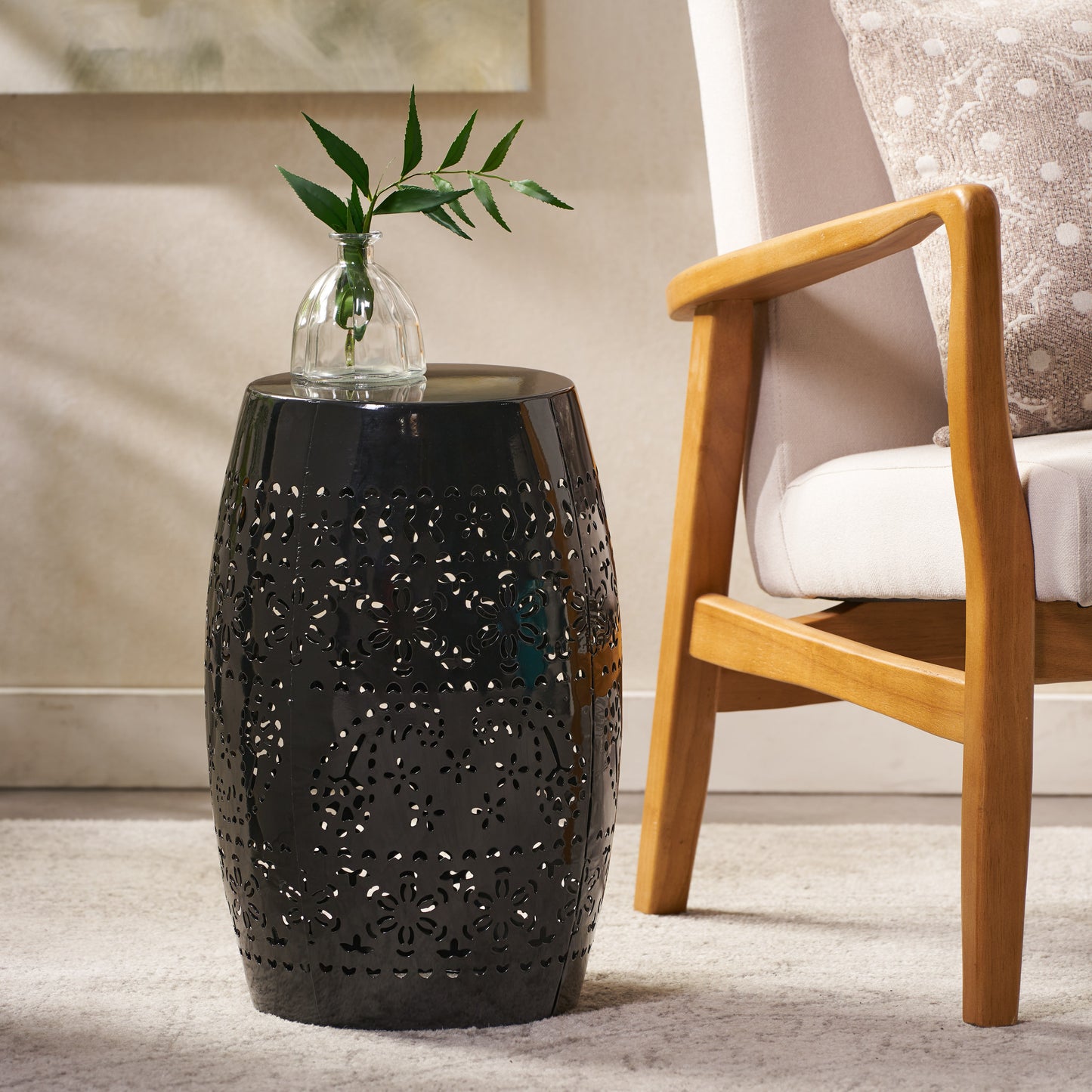 Black Side Table