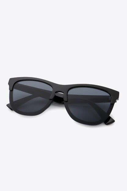 Black Browline Wayfarer Sunglasses