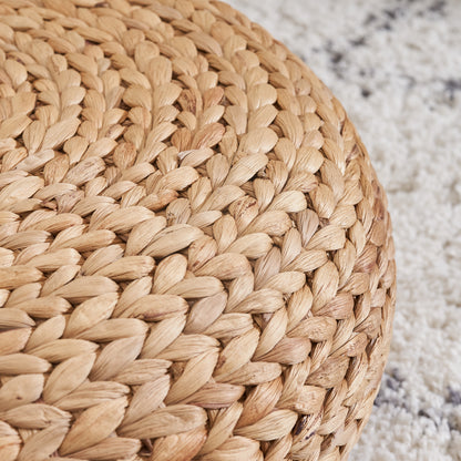 Natural Brown Woven Floor Cushion