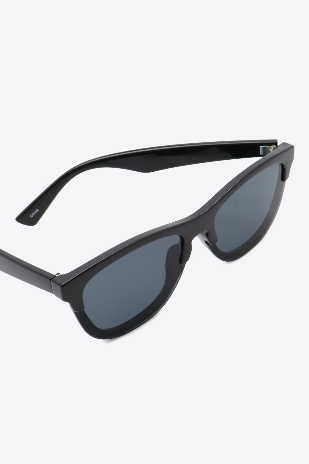 Black Browline Wayfarer Sunglasses