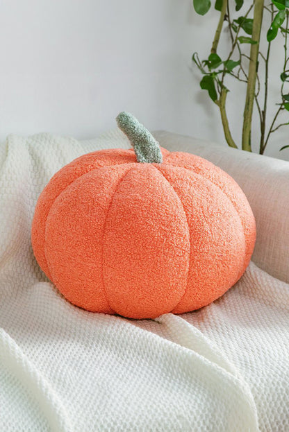 Grapefruit Orange Pumpkin Shape Plush Cushion