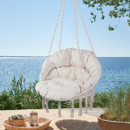 Beige Hammock Chair w/ Cushion