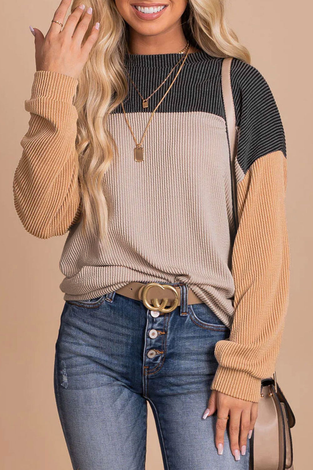 Corduroy Long Sleeve Top