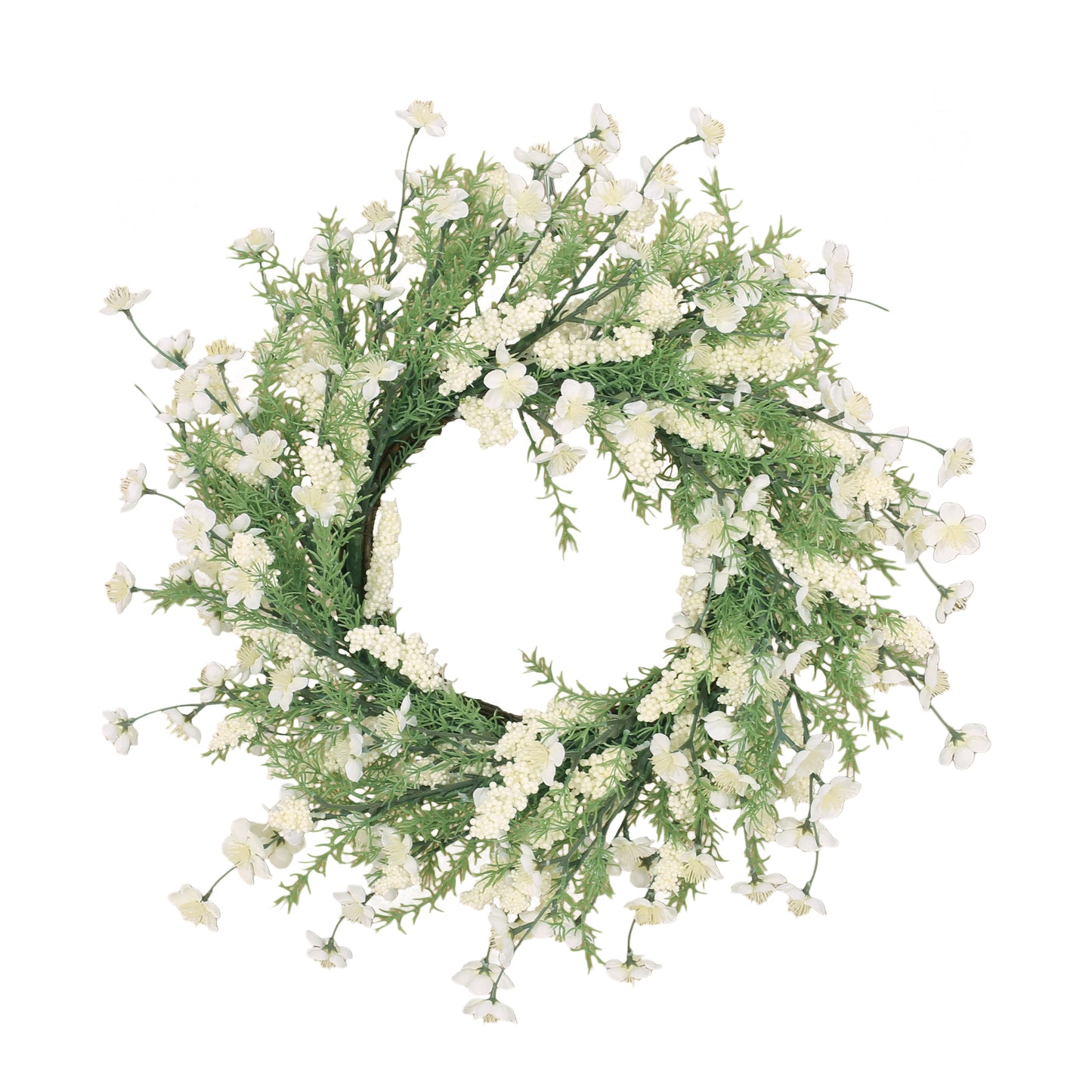 White & Green Plum Blossom Wreath