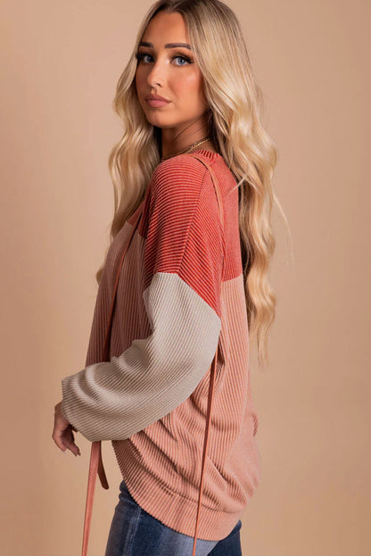 Corduroy Long Sleeve Top