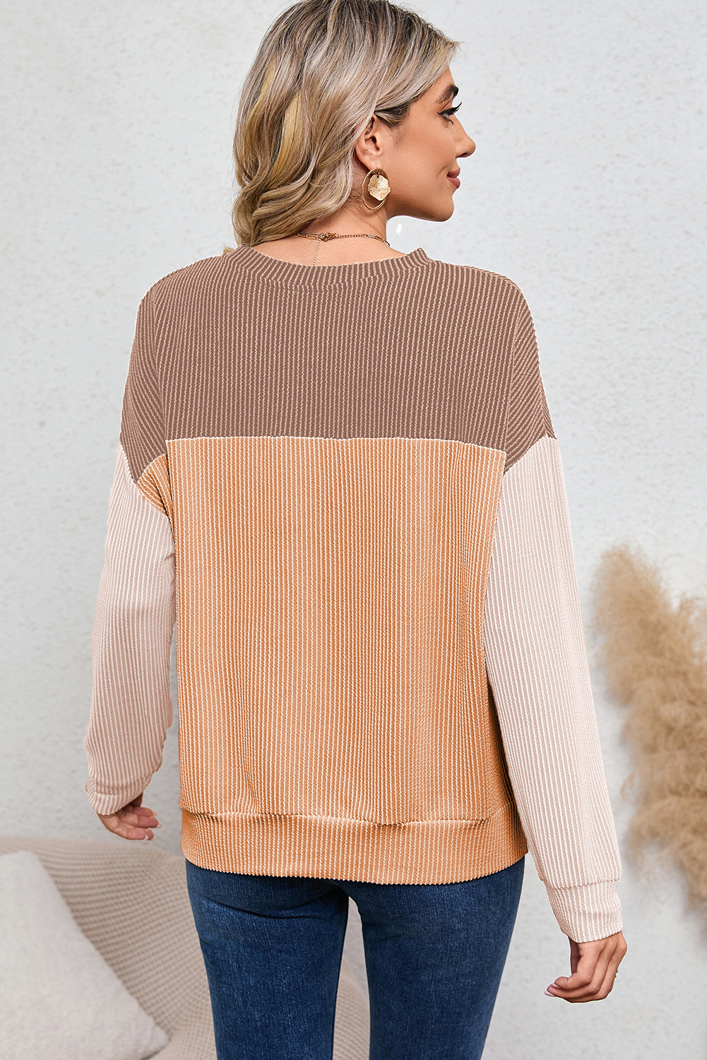 Corduroy Long Sleeve Top