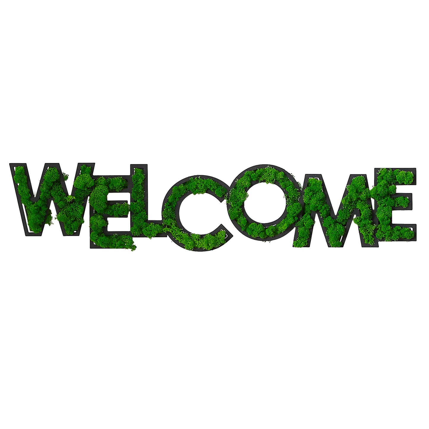 WELCOME Letter Art Moss Wall Decor