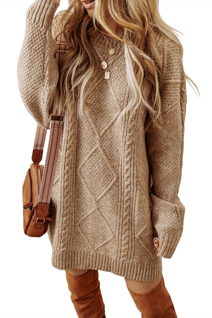 Knit Loose Fit Sweater Dress