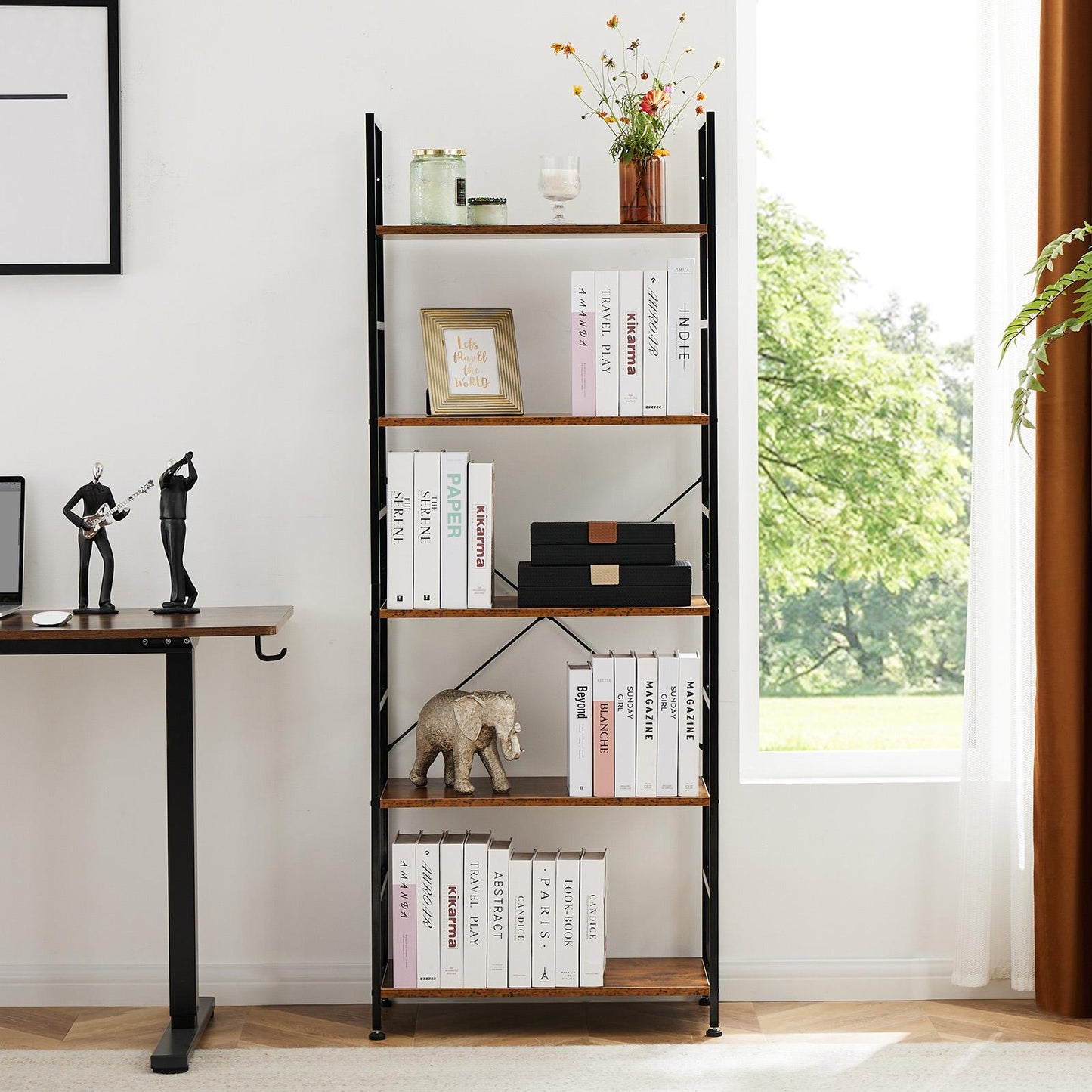 Brown Classically Modern Book Shelf