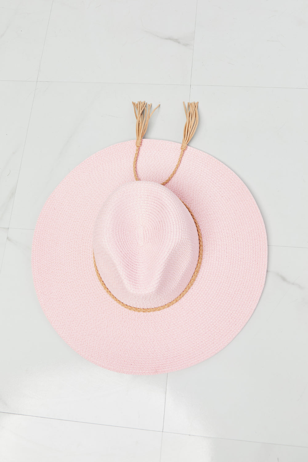 Pink Route To Paradise Straw Hat