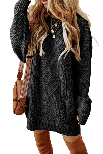 Knit Loose Fit Sweater Dress