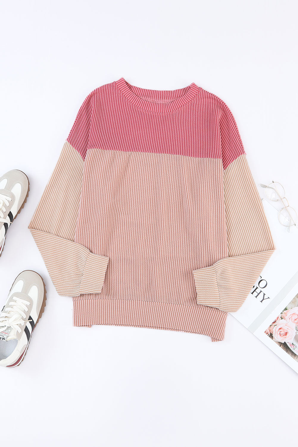 Corduroy Long Sleeve Top