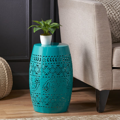 Teal Side Table