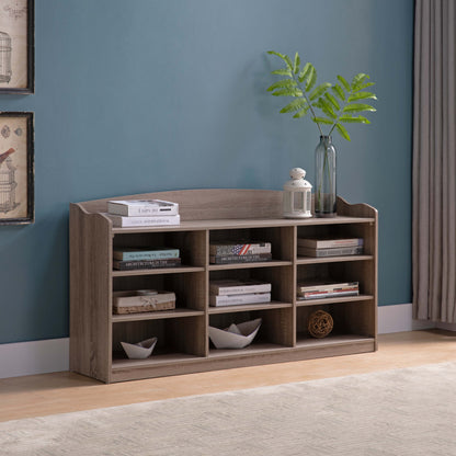 Dark Taupe Shoe Storage Bench