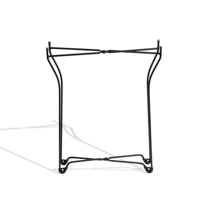 Black Round Metal Tray End Table