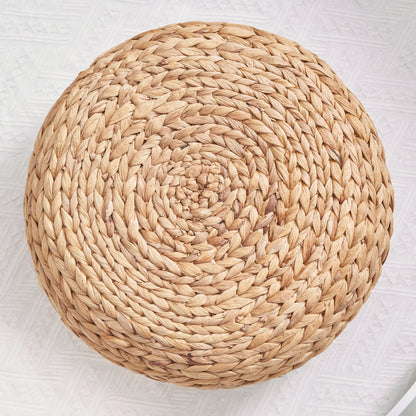 Natural Brown Woven Floor Cushion