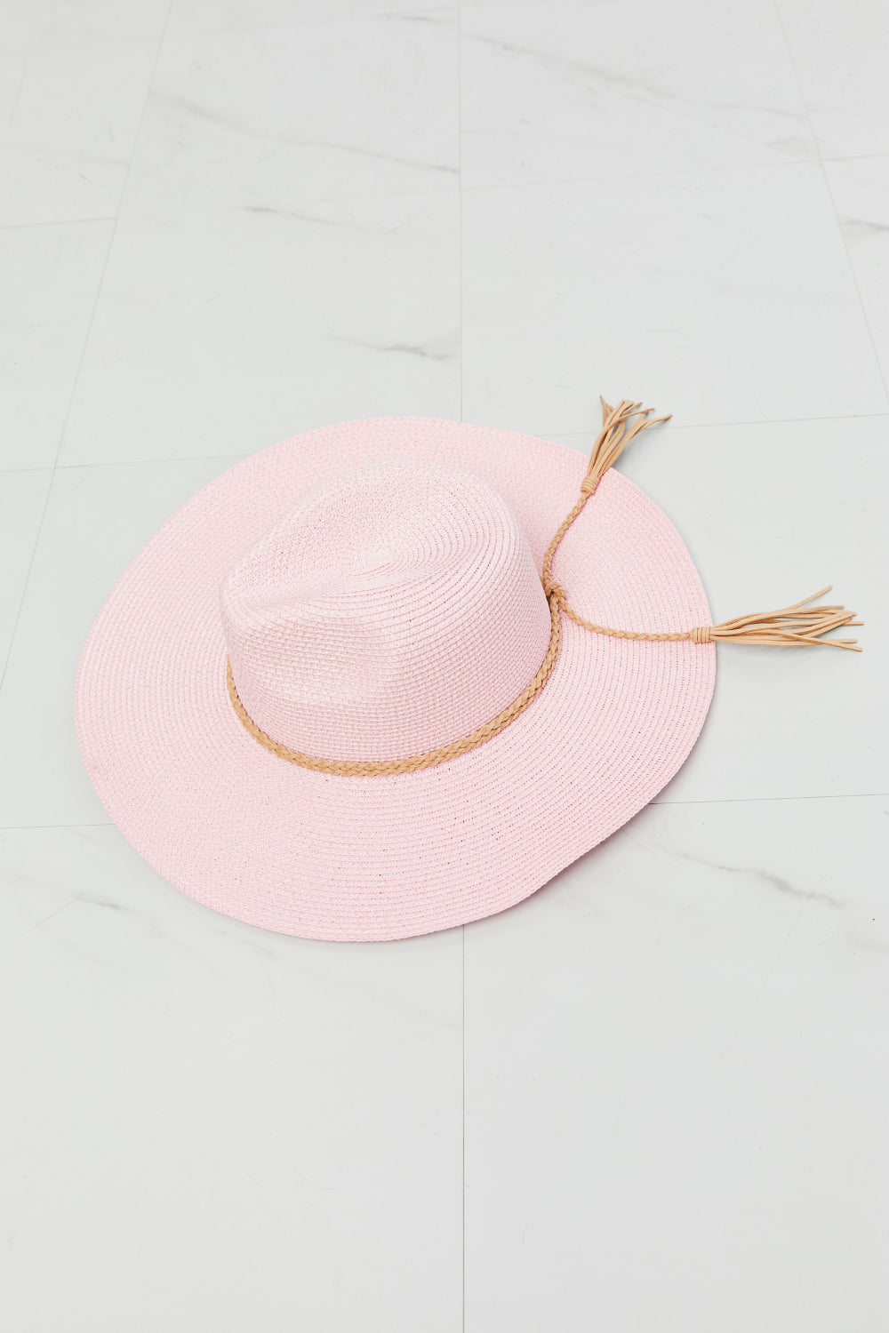 Pink Route To Paradise Straw Hat