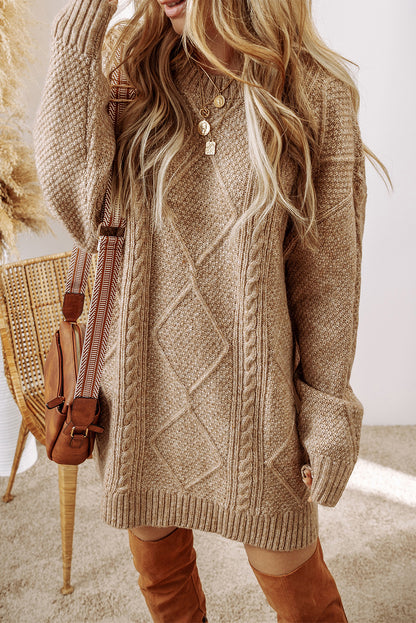 Knit Loose Fit Sweater Dress