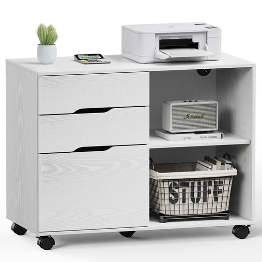 White Office Organizer Filing Cabinet