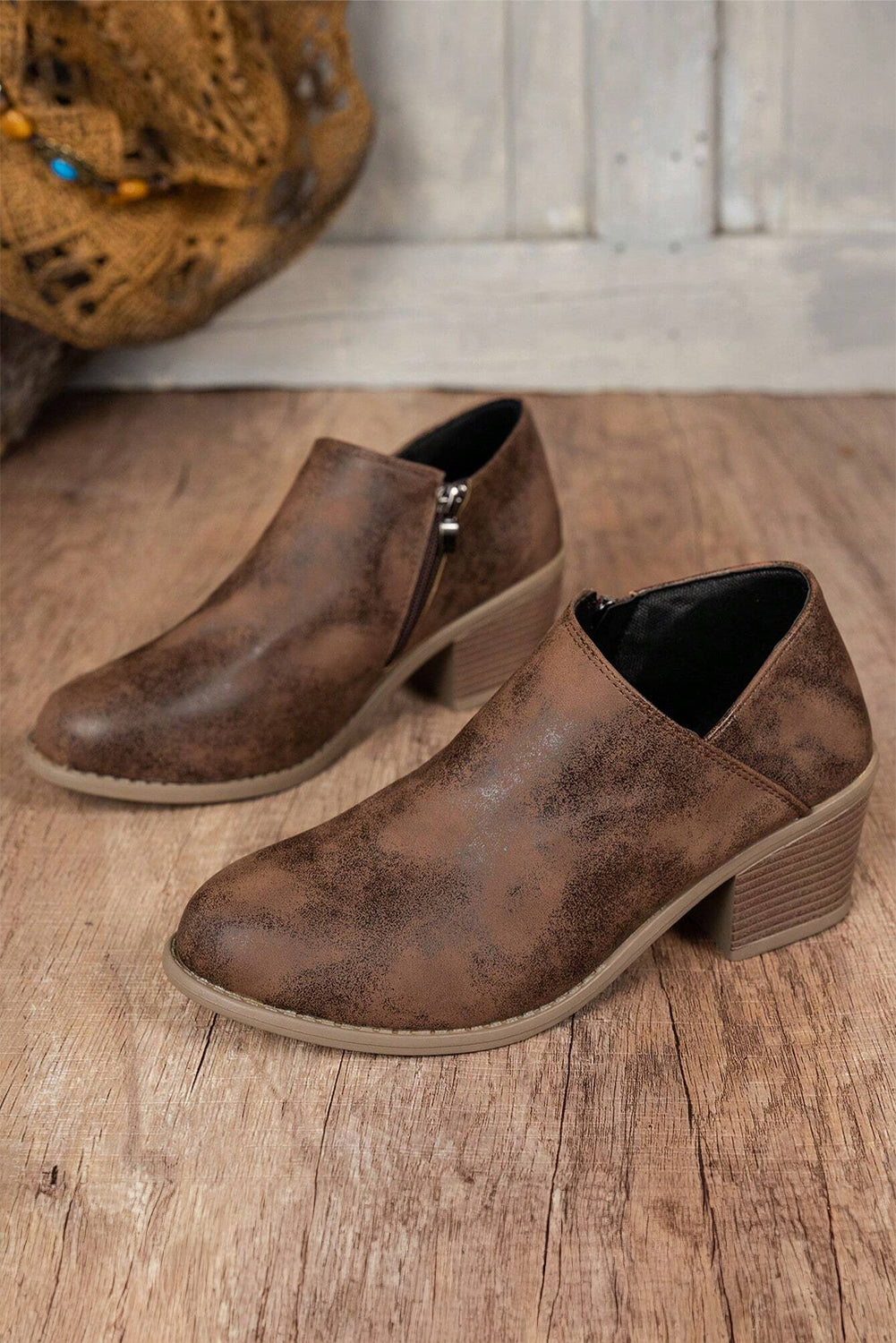 Suede Casual Ankle Boots