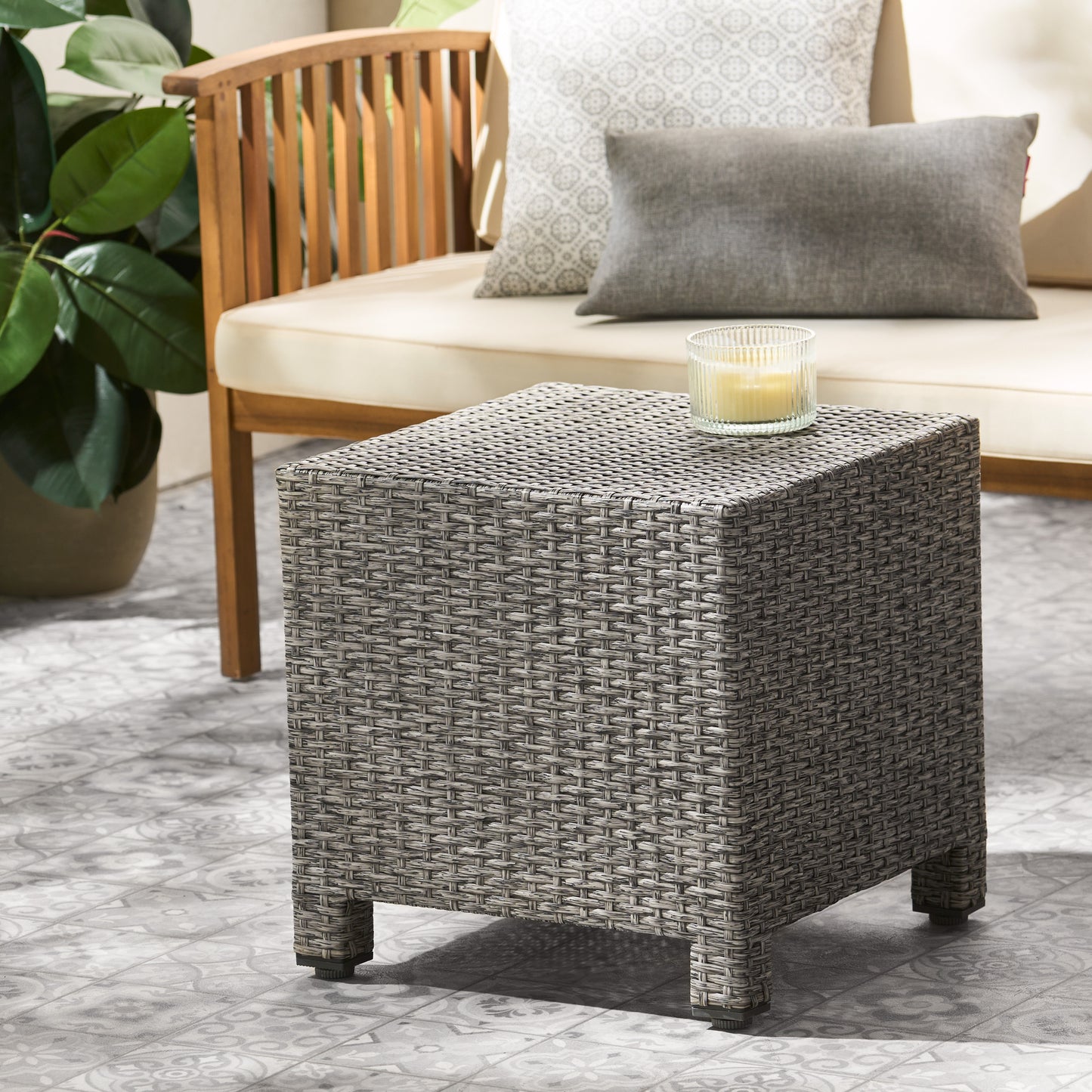 Woven Accent Table