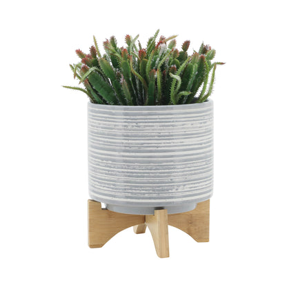 Gray Ceramic Planters