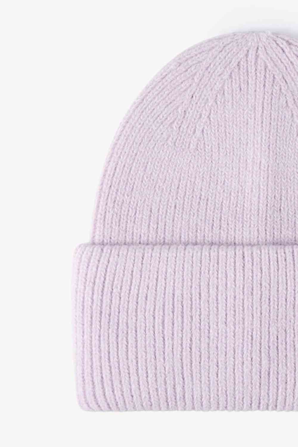 Gorro con puños de punto de canalé M